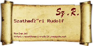 Szathmári Rudolf névjegykártya