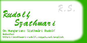 rudolf szathmari business card
